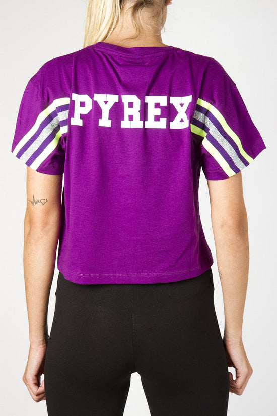 T-Shirt Corta-pyrex-Viola-Donna-19ipb40455-