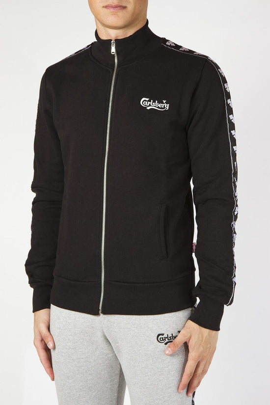 Felpa full zip-carlsberg-Nero-Uomo-Cbu3263-