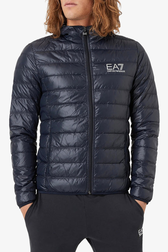 Piumino Full Zip Con Cappuccio Core Identity-emporio armani ea7-Blu-Uomo-8npb02 pn29z 1578-