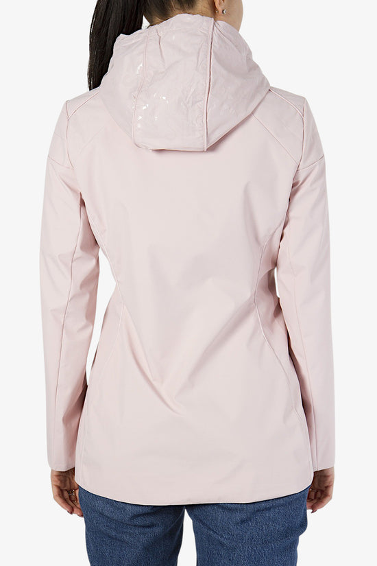 Giacca Full Zip Soft Shell Con Cappuccio Logo All-Over-yes zee-Rosa-Donna-O451/qm00 0442-