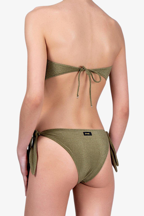 Bikini Fascia E Slip Brasiliano Visionary Dose-f**k-Verde-Donna-F22-0801vm-