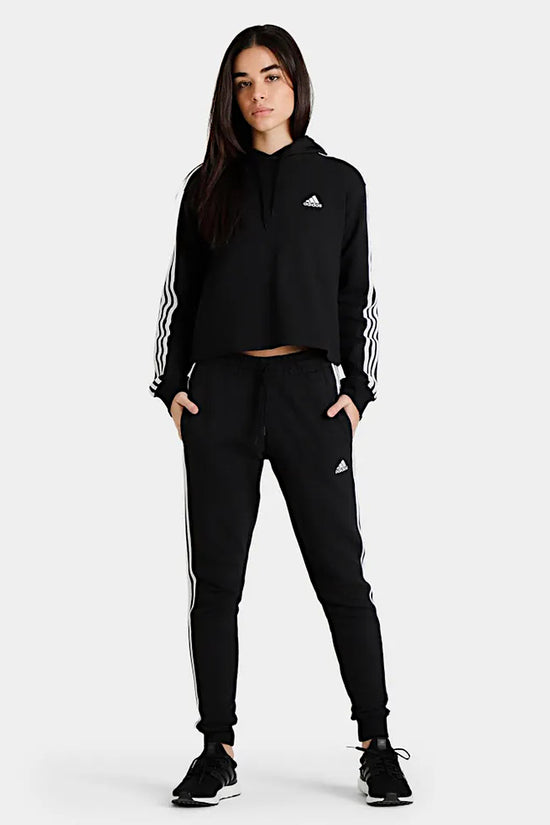 Pantaloni Essentials 3-Stripes Cuffed-adidas performance-Nero-Donna-Ic8770-