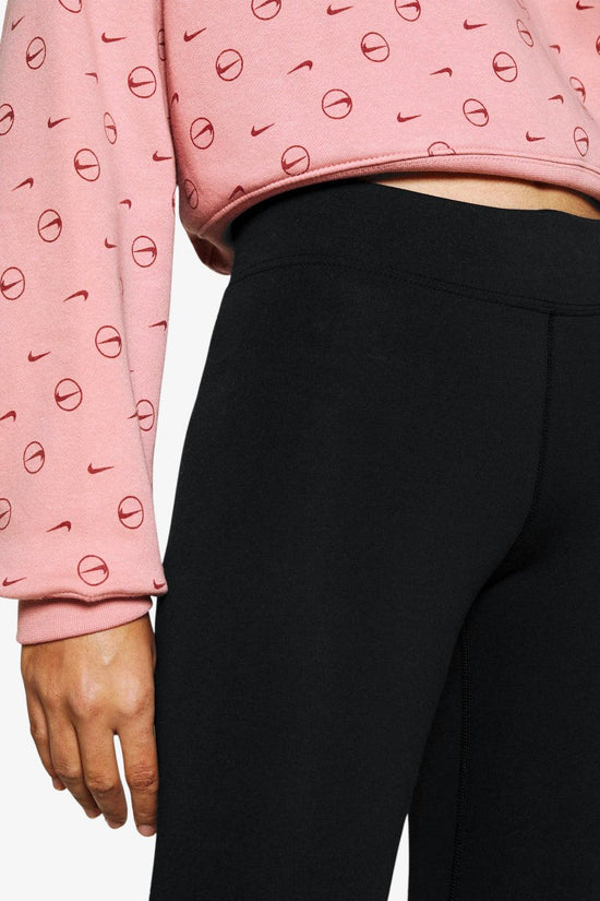 Leggings Essential Con Swoosh-nike sportswear-Nero-Donna-Cz8530 010-