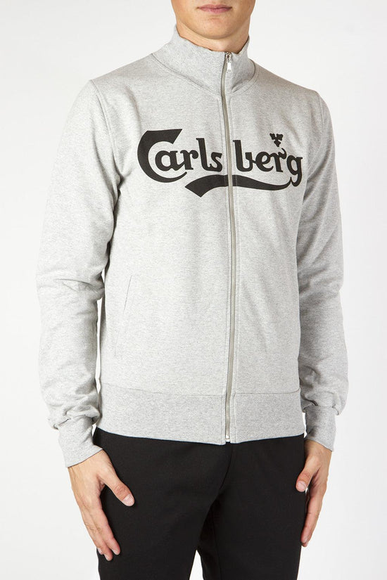 Felpa full zip-carlsberg-Grigio-Uomo-Cbu3223-