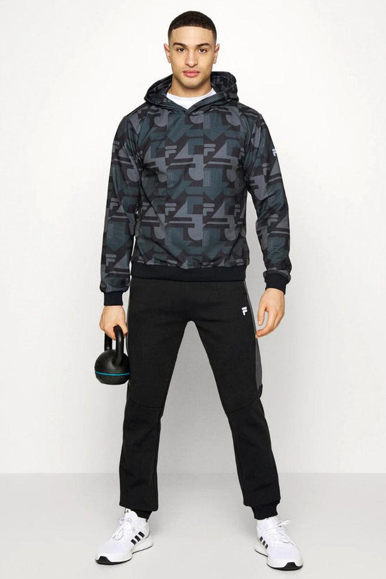 Felpa Con Cappuccio Riad Aop-fila-Grigio-Uomo-Fam0065 83022-