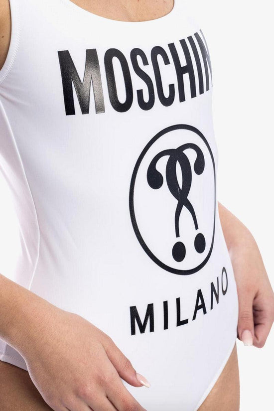 Costume Intero Double Question-moschino swim-Bianco-Donna-A8104 5211 0001-