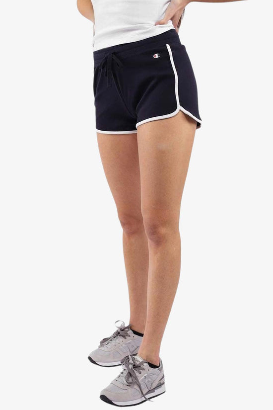 Shorts C Logo Con Profilo Cordonato A Contrasto-champion-Blu-Donna-114916 bs501-
