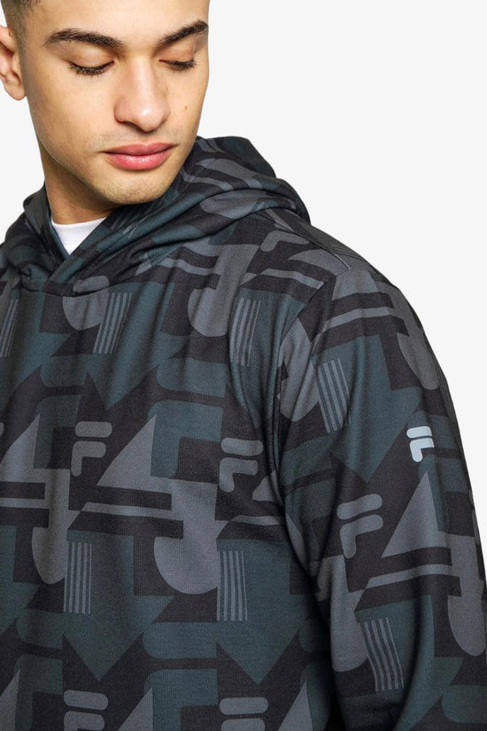 Felpa Con Cappuccio Riad Aop-fila-Grigio-Uomo-Fam0065 83022-