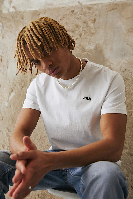 T-Shirt Maniche Corta Logo Piccolo Berloz Tee-fila-Bianco-Uomo-Fam0340 10001-