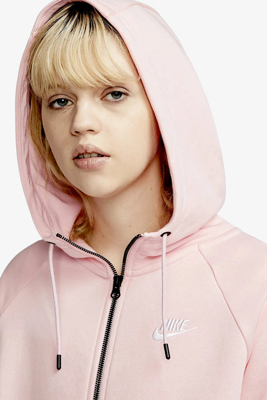 Felpa Full Zip Con Cappuccio Essentials-nike sportswear-Rosa-Donna-Bv4122 611-