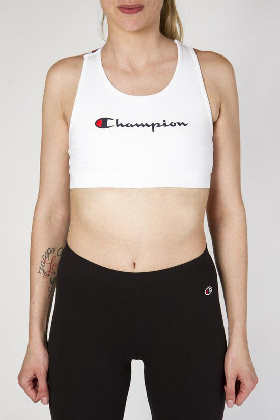 Top Bra Intrecciato Con Logo-champion-Bianco-Donna-112821 ww001-