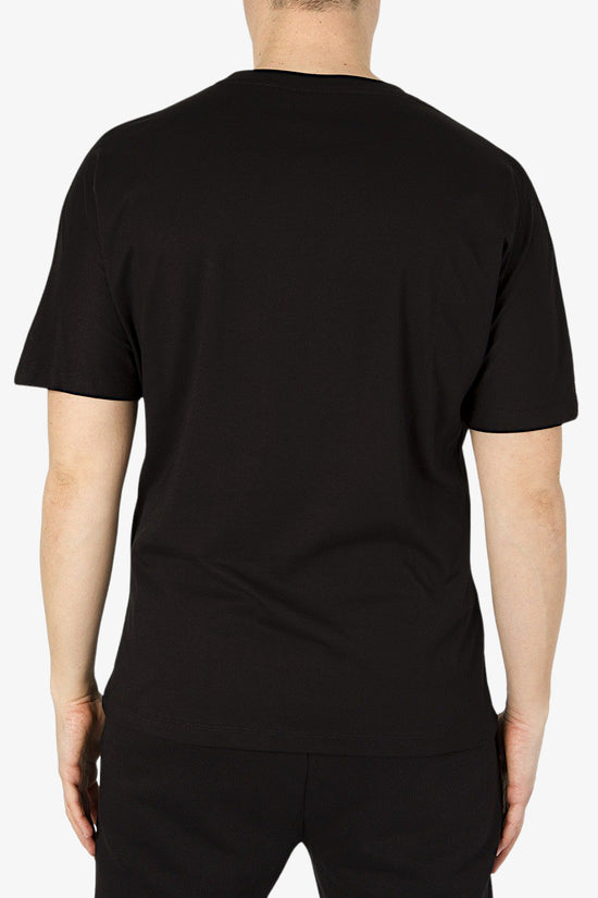 T-Shirt Maniche Corte Big Logo Palme-pyrex-Nero-Uomo-23epb44175-