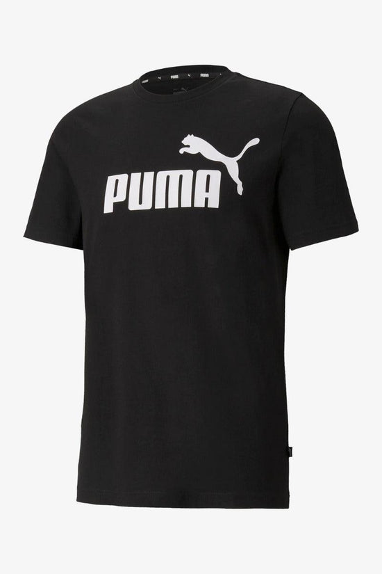 T-Shirt Maniche Corte Con Logo Essentials-puma-Nero-Uomo-586666 01-