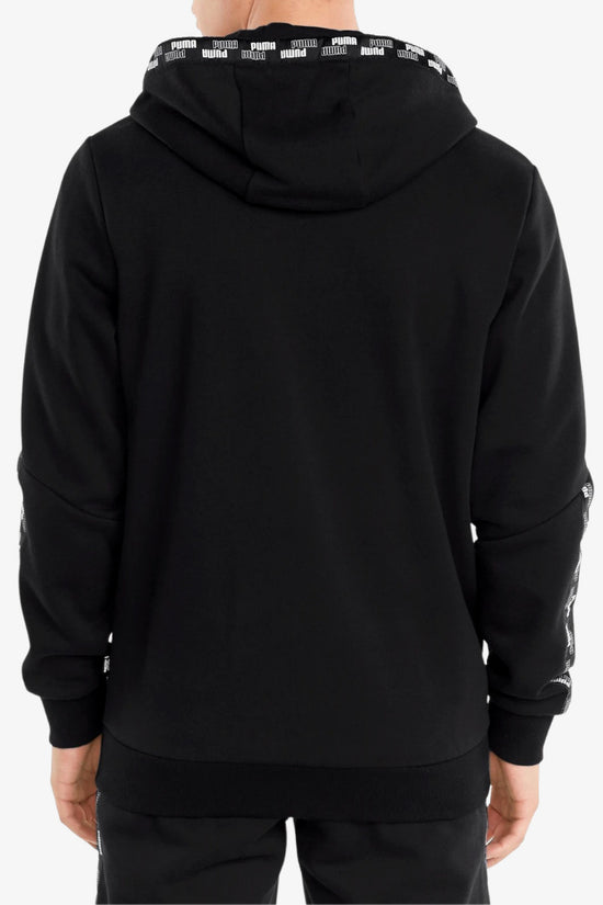 Felpa Full Zip Con Cappuccio E Bande Logo Power-puma-Nero-Uomo-589396 01-