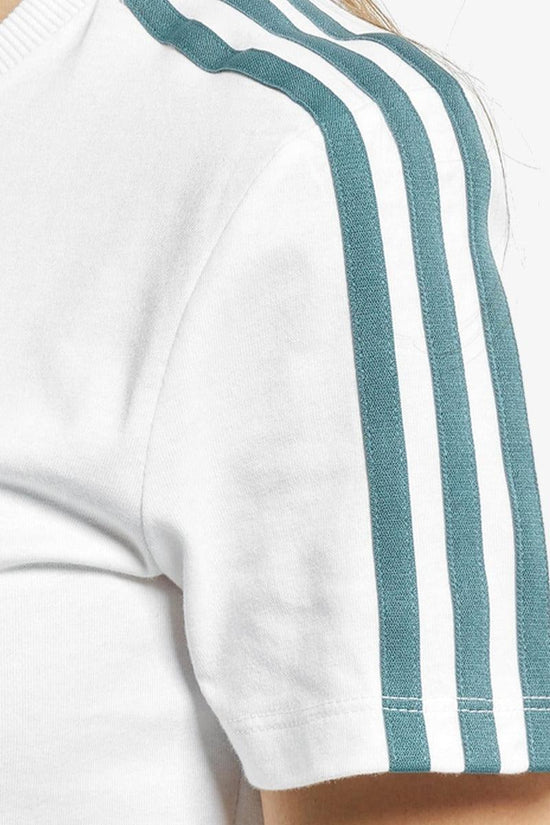 T-Shirt Maniche Corte Adicolor 3D Trefoil Slim-adidas originals-Bianco-Donna-Gn2894-
