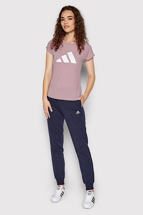 Pantaloni Essentials Linear Cuffed-adidas performance-Blu-Donna-Ic6869-