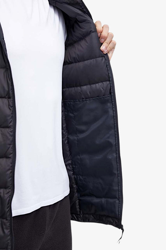 Parka Full Zip Con Cappuccio Essentials 3-Stripes-adidas performance-Nero-Uomo-Hz8522-