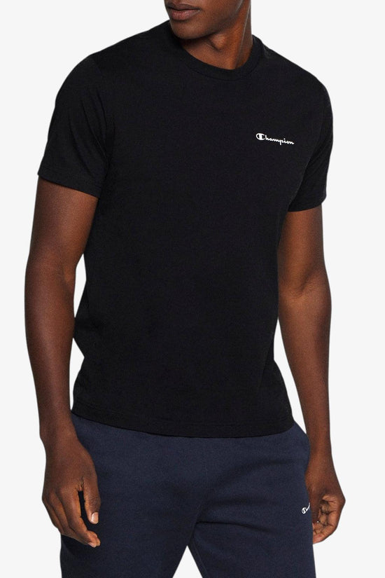 T-Shirt Maniche Corte Logo Piccolo-champion-Nero-Uomo-217159 kk001-