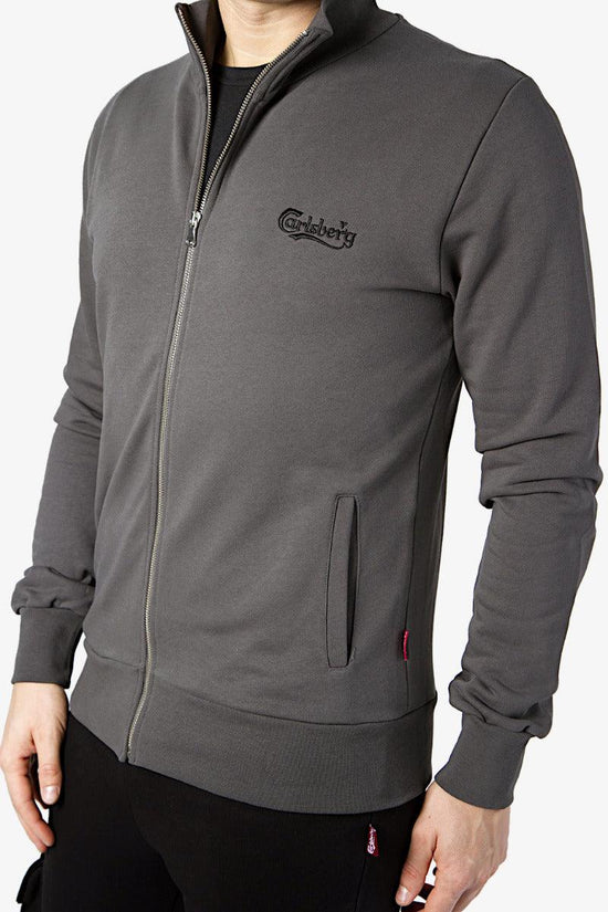 Felpa Full Zip Logo Piccolo-carlsberg-Grigio-Uomo-Cbusgz4815-