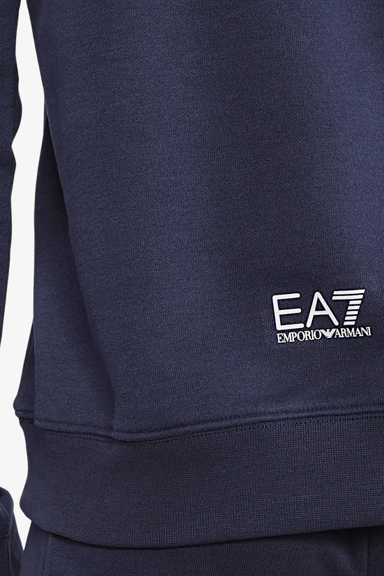 Felpa Con Cappuccio Maxi Logo Series-emporio armani ea7-Blu-Uomo-3rpm13 pjlsz 1554-