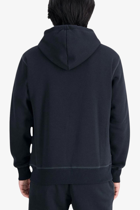 Felpa Con Cappuccio Box Logo-new balance-Nero-Uomo-Mt33520 bk-