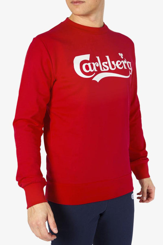 Felpa Girocollo Big Logo-carlsberg-Rosso-Uomo-Cbu4917-