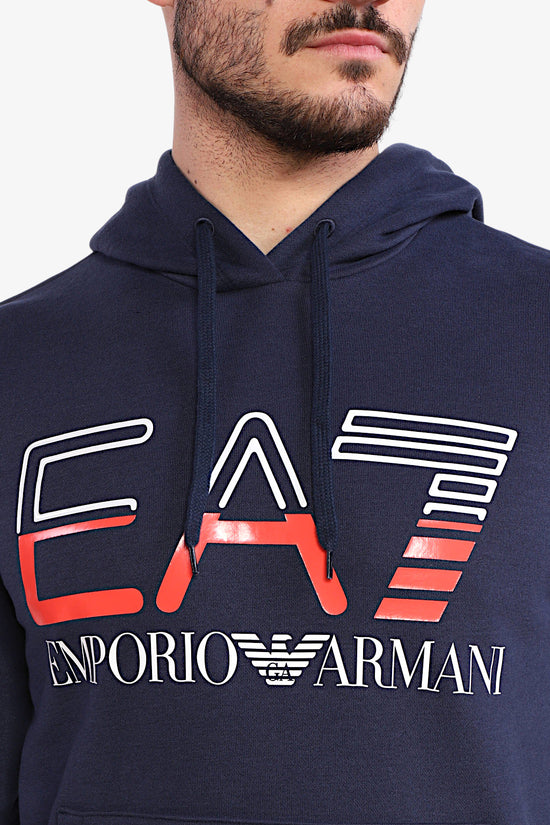 Felpa Con Cappuccio Maxi Logo Series-emporio armani ea7-Blu-Uomo-3rpm13 pjlsz 1554-