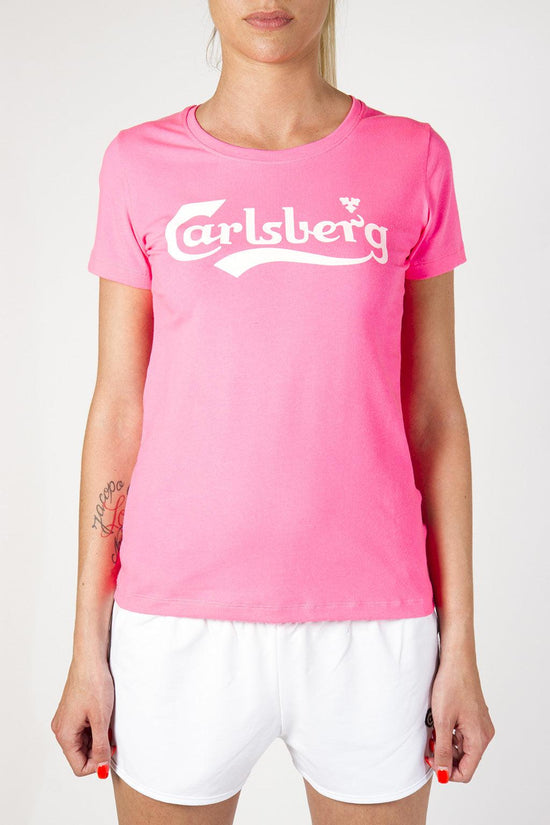 T-Shirt Maniche Corte-carlsberg-Rosa-Donna-Cbd3135-