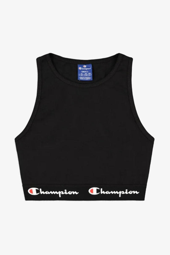 Top Bra Con Fascia Logo Script-champion-Nero-Donna-112856 kk001-