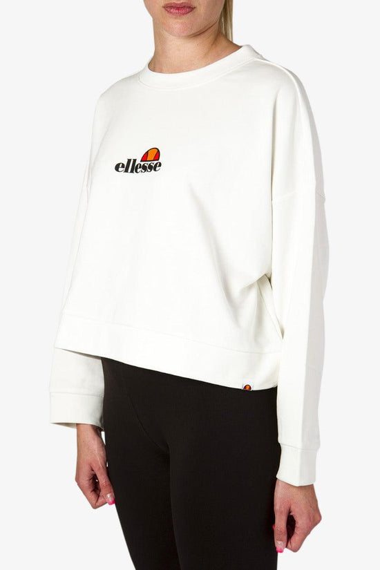 Felpa Corta Girocollo Logo-ellesse-Bianco-Donna-Ehw201w20 050-