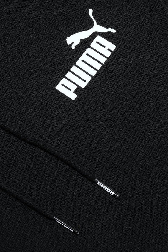 Felpa Con Cappuccio Con Bande Logo Power-puma-Nero-Uomo-589411 01-