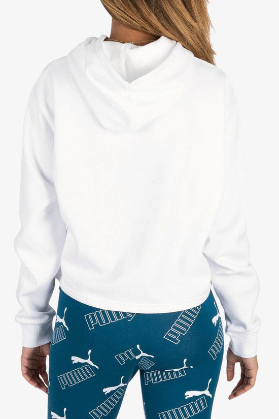 Felpa Corta Con Cappuccio Essentials Logo-puma-Bianco-Donna-586869 02-
