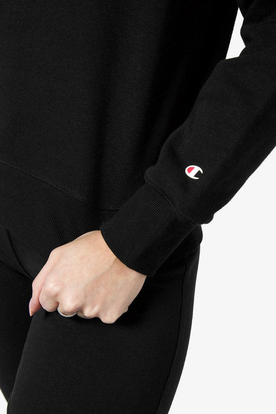 Felpa Con Cappuccio Big Logo-champion-Nero-Donna-114408 kk001-