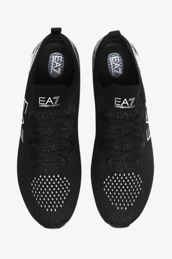 Scarpe Crusher Distance Knit-emporio armani ea7-Nero-Uomo-X8x095 xk240 a120-