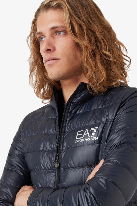 Piumino Full Zip Con Cappuccio Core Identity-emporio armani ea7-Blu-Uomo-8npb02 pn29z 1578-