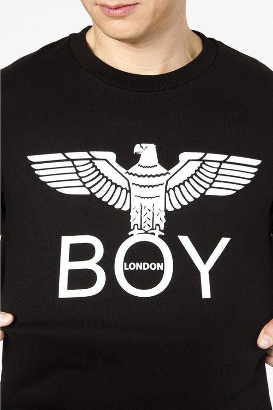 Felpa Girocollo Big Logo-boy london-Nero-Uomo-Blu7041-