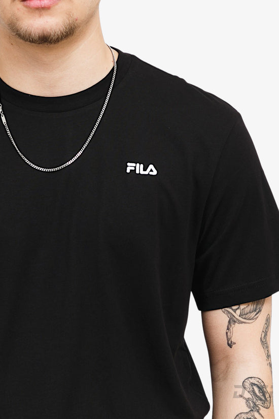 T-Shirt Maniche Corte Logo Piccolo Berloz Tee-fila-Nero-Uomo-Fam0340 80010-