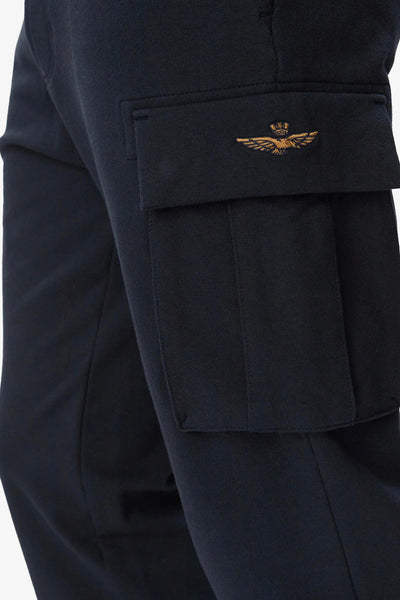 aeronautica militare Pantaloni Cargo Blu Uomo, foto 2