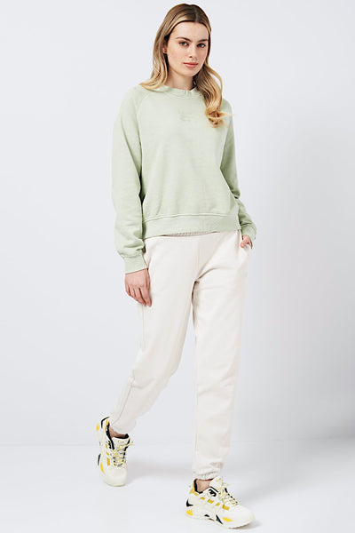 guess Pantaloni Logo Piccolo Strass Eleanora Bianco Donna, foto 3