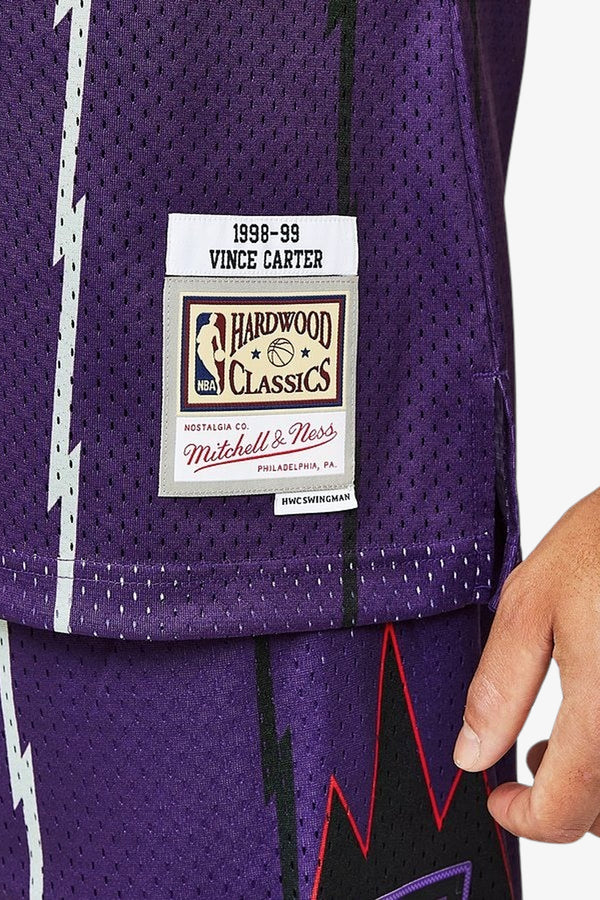 mitchell&ness Canotta Swingman NBA Toronto Raptors 1998-99 Vince Carter Viola Uomo, foto 3