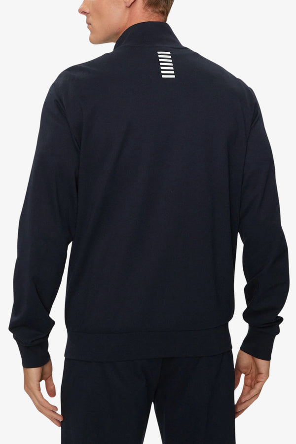 emporio armani ea7 Felpa Full Zip Core Idendity Blu Uomo, foto 4