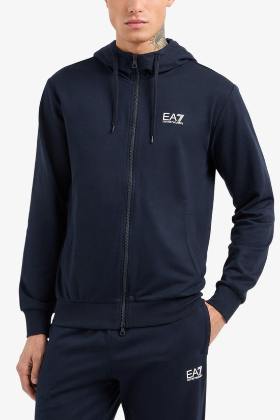  Felpa Full Zip Con Cappuccio Core Identity emporio armani ea7 