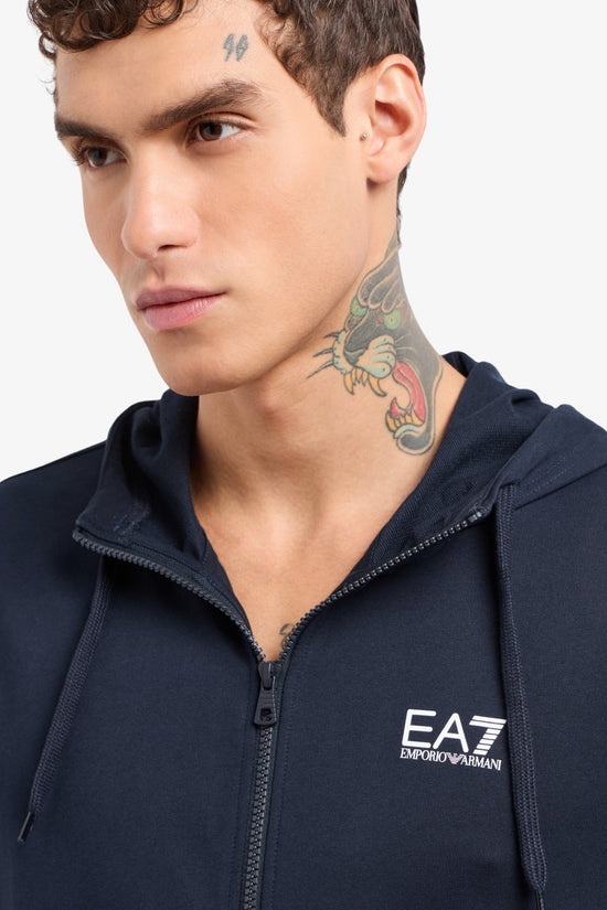  Felpa Full Zip Con Cappuccio Core Identity emporio armani ea7 