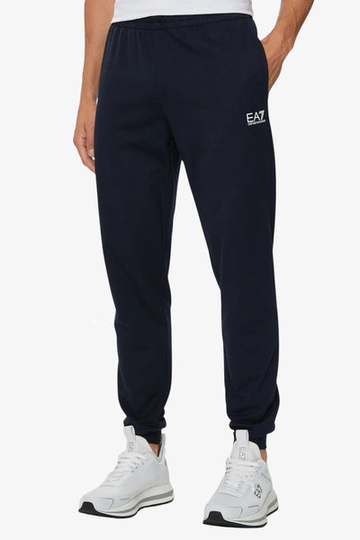 emporio armani ea7 Tuta Full Zip Con Cappuccio Core Identity Blu Uomo, foto 3
