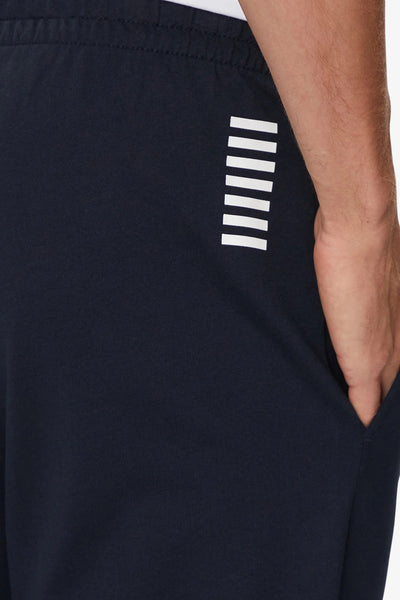 emporio armani ea7 Tuta Full Zip Con Cappuccio Core Identity Blu Uomo, foto 5