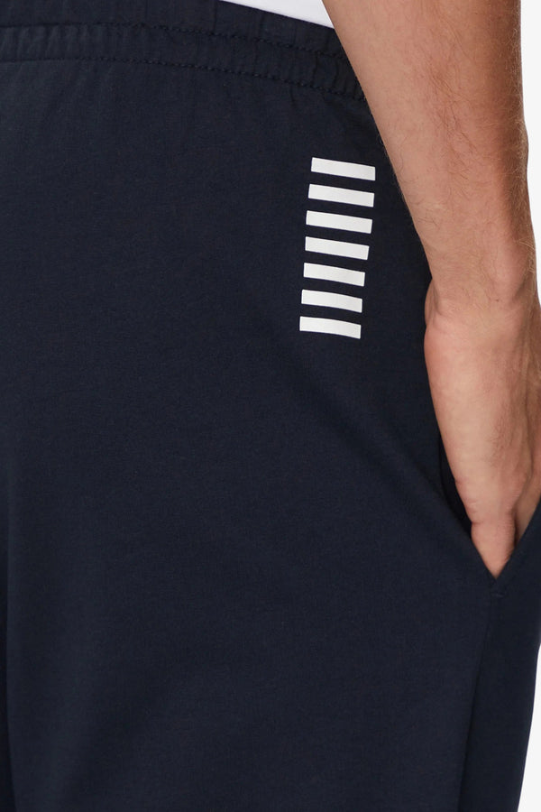 emporio armani ea7 Tuta Full Zip Con Cappuccio Core Identity Blu Uomo, foto 5