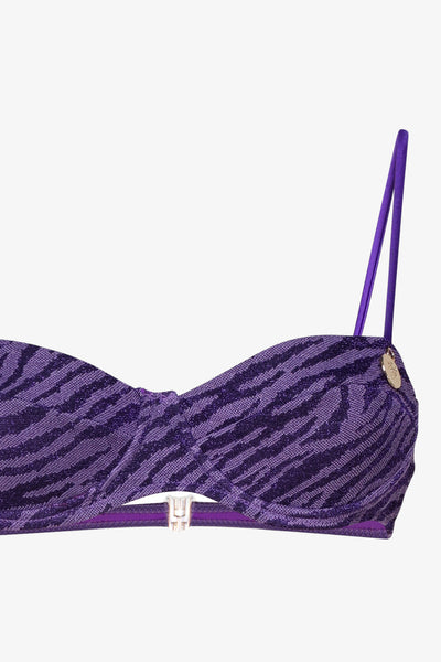 4giveness Bikini Balconcino E Slip Luxor Catlike Viola Donna, foto 3