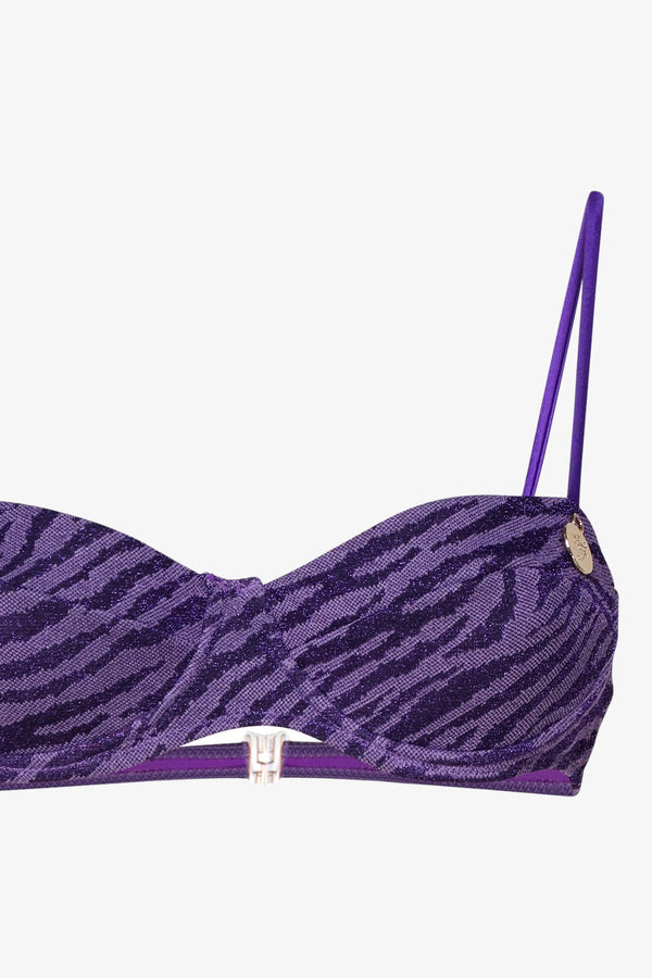 4giveness Bikini Balconcino E Slip Luxor Catlike Viola Donna, foto 3