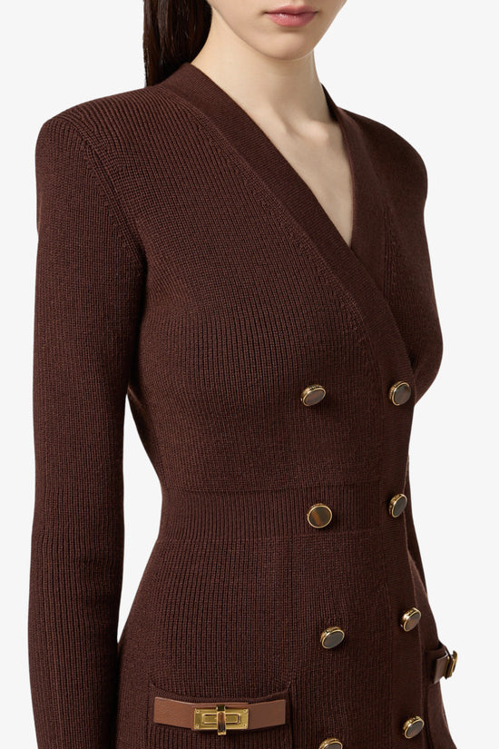  Vestito Corto In Maglia Con Decorazioni Gioiello elisabetta franchi 