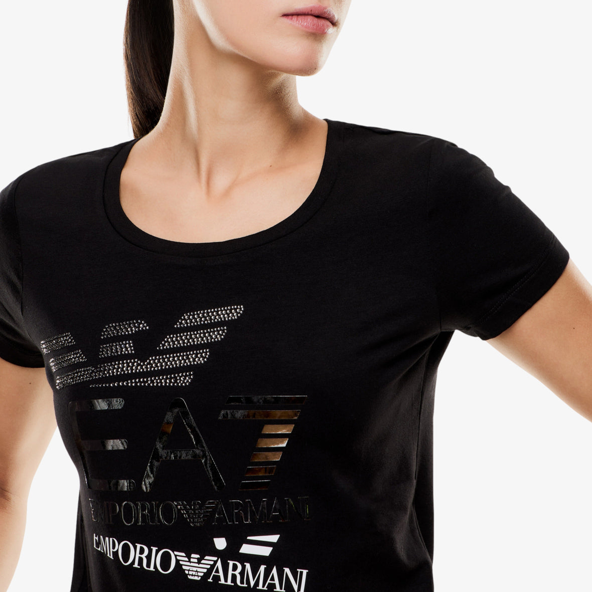 T-Shirt Maniche Corte Logo Series Ripetuto emporio armani ea7 - MOUD